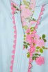 Floral Print Rick Rack Flutter Sleeve Maxi Dress