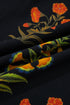 Floral Print Rick Rack Frilled V Neck Short Sleeve Blouse
