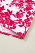 Floral Print Rick Rack Lace Trim Ruffle Sleeve Blouse