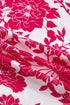 Floral Print Rick Rack Lace Trim Ruffle Sleeve Blouse