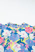Floral Print Rickrack Trim Tiered Mini Dress