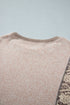 Floral Print Round Neck Long Sleeve Shift Top