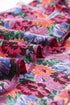 Floral Print Round Neck Puff Sleeve Woven Blouse