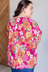 Floral Print Ruffle Short Sleeve Southern Belle Blouse