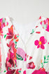 Floral Print Ruffle Sleeve A Line Plus Size Midi Dress