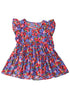 Floral Print Ruffle Sleeve Tiered Babydoll Top