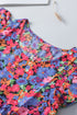 Floral Print Ruffle Sleeve Tiered Babydoll Top