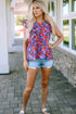 Floral Print Ruffle Sleeve Tiered Babydoll Top