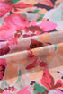 Floral Print Ruffle Trim Button Front Blouse