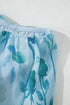 Floral Print Ruffled Side Slit Tube Top Maxi Dress