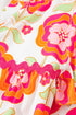 Floral Print Ruffled V Neck Long Sleeve Flowy Blouse