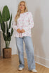 Floral Print Shirred Bodice Balloon Sleeve Babydoll Blouse