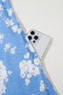 Floral Print Sleeveless Half Button Wide Leg Jumpsuit