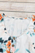 Floral Print Sleeveless High Waist Button Up Mini Dress