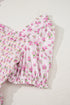 Floral Print Smocked Bodice Flutter Sleeve Maxi Dress