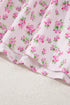 Floral Print Smocked Bodice Flutter Sleeve Maxi Dress