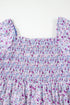 Floral Print Smocked Off The Shoulder Tiered Maxi Dress