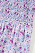 Floral Print Smocked Off The Shoulder Tiered Maxi Dress