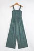 Floral Print Smocked Square Neck Wide Leg Jumpsuit