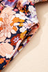Floral Print Smocked Square Neck Wide Leg Jumpsuit