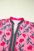 Floral Print Southern Belle Puff Sleeve A Line Maxi Dress