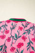 Floral Print Southern Belle Puff Sleeve A Line Maxi Dress