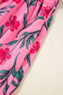 Floral Print Southern Belle Puff Sleeve A Line Maxi Dress