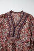 Floral Print Split Front Tiered Frilled V Neck Floral Dress