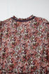 Floral Print Split Front Tiered Frilled V Neck Floral Dress