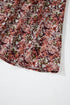 Floral Print Split Front Tiered Frilled V Neck Floral Dress