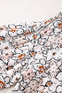 Floral Print Split Neck Balloon Sleeve Woven Blouse