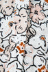 Floral Print Split Neck Balloon Sleeve Woven Blouse