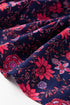 Floral Print Split Neck Relaxed Fit Woven Blouse