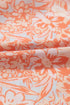 Floral Print Split Neck Ruffle Sleeve Woven Blouse