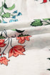 Floral Print Split Neck Tassel Tie Flutter Sleeve Blouse
