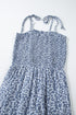 Floral Print Thin Strap Smocked Bodice Wide Leg Jumpsuit