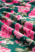 Floral Print Tie Neck Puff Sleeve Southern Belle Blouse