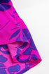 Floral Print Tiered Flutter Sleeve Collared Blouse
