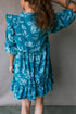 Floral Print Tiered Ruffled Half Sleeve Mini Dress