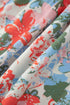 Floral Print V Neck Flutter Sleeve A Line Long Dress