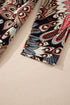 Floral Print V Neck Wrap High Waist Maxi Dress