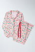 Floral Print Wide Leg Southern Belle Christmas Sleepwear