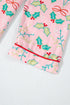 Floral Print Wide Leg Southern Belle Christmas Sleepwear