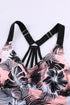 Floral Printed Strappy Racerback Tankini Swim Top