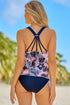 Floral Printed Strappy Racerback Tankini Swim Top
