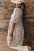 Floral Puff Short Sleeve Empire Waist Mini Dress