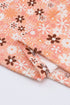 Floral Ribbed Knit Long Sleeve Crew Neck Top