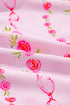 Floral Ribbon Print Quarter Zip Hooded Windbreaker