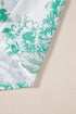 Floral Ruffle Detail High Neck Woven Blouse