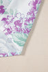 Floral Ruffle Detail High Neck Woven Blouse